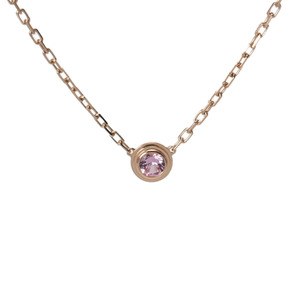 CARTIER Cartier dam -ru pink sapphire - lady's K18 pink gold necklace A rank used silver warehouse 