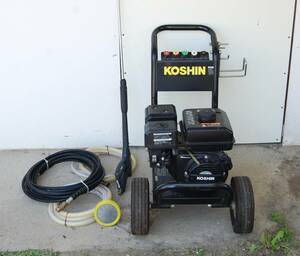  postage included Koshin engine high pressure washer JCE-1408DX* gun / hose attaching present condition 