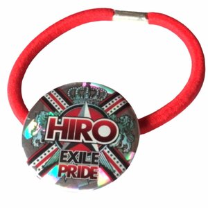 ★同梱可・EXILE HIRO EXILE PRIDE★ 缶バッジゴムバンド・ブレスレット・応援グッズ★M298