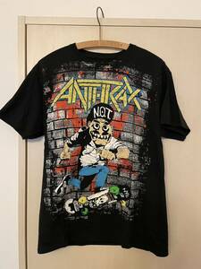 【激レア☆】ANTHRAX Tシャツ　hanes サイズMブラック 半袖Tシャツ 90s 