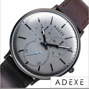 ADEXE[アデクス] 腕時計 クォーツ 2045C-03 正規輸入品 こげ茶