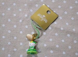 06037* waste number ultra rare /2008 year USJ limitation / Hollywood * fantasy / Kitty Chan. netsuke / strap [ yellow green. dress ] Uni ba