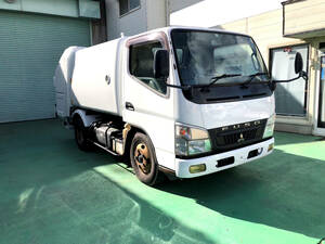 0 Heisei era 20 year Mitsubishi Fuso Canter 2t garbage car capacity 5 cubic meter continuation operation car painted 0