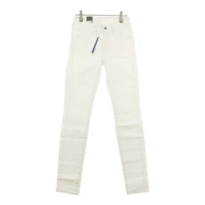 【32237】 新古品 G-STAR RAW ジースターロゥ デニム ジーンズ ジーパン サイズW24 L32 / 約S ホワイト シンプル 無地 レディース