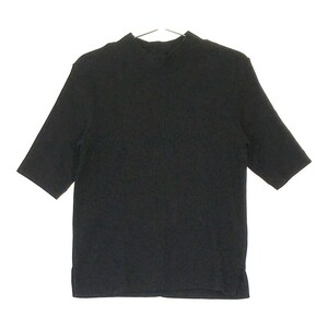 【31281】 green label relaxing グリーンレーベルリラクシング 七分袖Tシャツ カットソー ブラック サイズXS相当 プルオーバー レディース