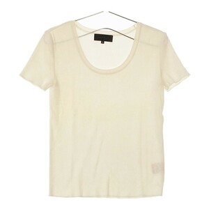 [31055] UNTITLED Untitled короткий рукав футболка cut and sewn размер 2 / примерно M белый круглый вырез простой одноцветный casual ... женский 