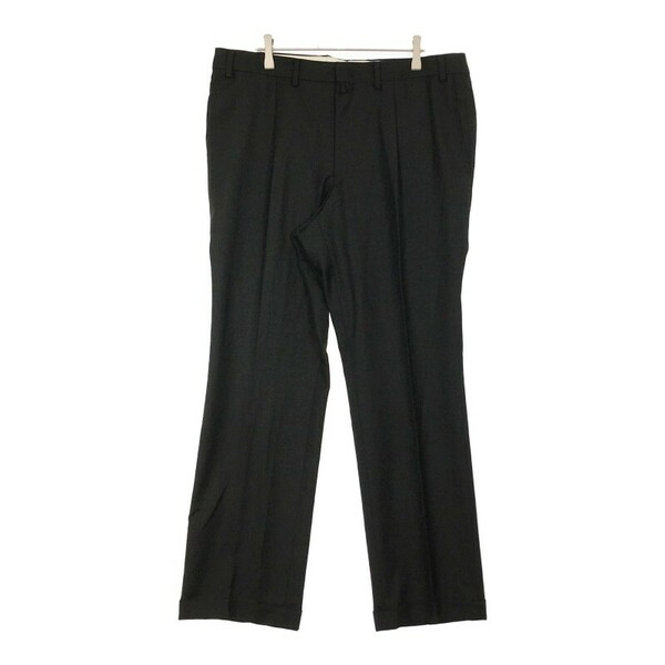 【30223】 スラックス ブラック ポケット シンプル モノトーン 無地 フォーマル 紳士的 スマート かっこいい XLサイズ相当 メンズ