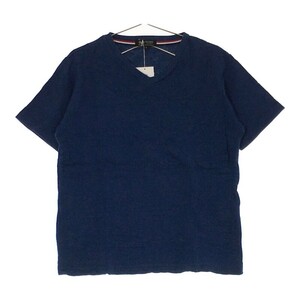 [29735] BEAMS HEART Beams Heart short sleeves T-shirt cut and sewn size S blue V neck pattern good-looking dressing up refreshing men's 