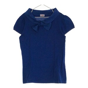 [29615] IL GUFO il *gfo short sleeves shirt size 12anni blue size 140cm corresponding ribbon simple plain lovely dressing up Kids 