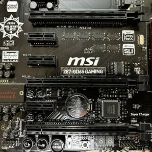 【ジャンク】msi Z87-GD65 gaming/ intel Core i7-4770K/ elixirDDR3-1600 32GB(8GBx4)セット【売り切り】の画像6