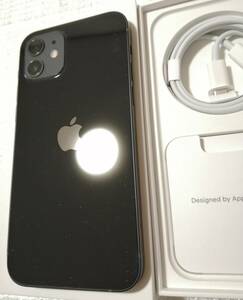 バッテリー100％ 使用約2週間 iPhone12 黒 ブラック BLACK SIMフリー 極美品