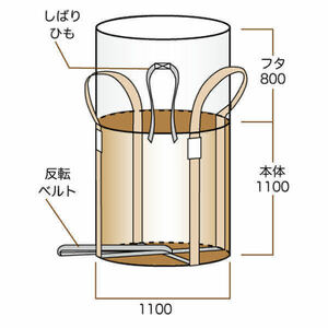 新品 トンバック コンテナバック フレコン トンパック コンテナパック 丸型 ＴＳ００２(10枚) 佐藤ケミカル④