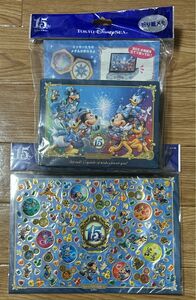 ディズニーリゾート　15周年　シール　折り紙メモ　メモ　新品　ディズニーシー　ディズニー　ミッキー ミニー　フレンズ　クリスタル