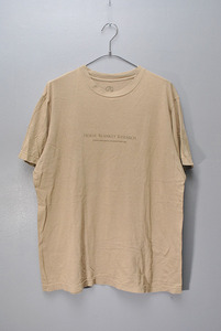MOUNTAIN RESEARCH HORSE BLANKET RESEARCH TEE マウンテンリサーチ ホースブランケットリサーチ 文字プリント 半袖T ベージュ/XL