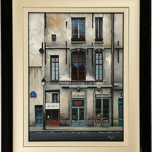 プラジンスキー(ThomasPradzynski/1951-2007)●油彩20号『Le Accessories Le Grand』パリの街並み●蔵:トヨタ●ポーランド出身のリアリズムの画像1