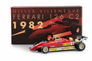 1/32 スロットカー　POLICAR Ferrari 126 C2 #27 de Gilles Villeneuve 1982