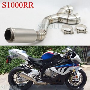 ●BMW,S1000RR,2010-2014年用,マフラー付きエキゾースト,ミドルパイプ,S1000RR,フルシステムスリップ,バイク用品,バイクパーツ