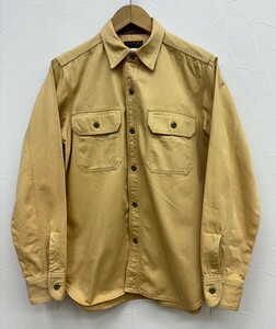 JELADO ジェラード チンスト付き 長袖 ワークシャツ 15(M) メンズ 日本製 コットン100% 長袖シャツ ジャケット/東洋/シュガーケーン