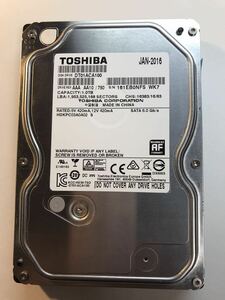 ④TOSHIBA/東芝　3.5インチ　SATA　HDD　ハードディスク DT01ACA100　　 1TB　 