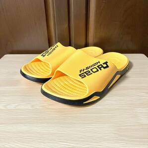 サンダル メンズ スポーツサンダル ビーチサンダル スリッパ 履きやすい カジュアル シューズ 滑り止め 歩きやすい オレンジ 24.0〜24.5の画像8