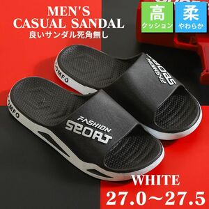 сандалии мужской спорт сандалии пляжные шлепанцы тапочки casual предотвращение скольжения белый 27.0~27.5