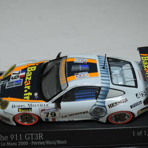 ☆1円始・絶版レアHERMES☆PMA 1/43ポルシェ Porsche 911 GT3R #79 LeMans 2000 Perspective Racing・240501の画像8