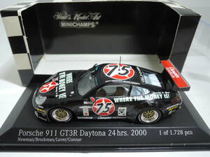 ☆Paul Newman Drive☆PMA 1/43ポルシェ Porsche 911 GT3 -R Daytona 2000 #75・240501