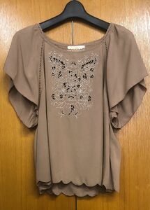 レディース★w closet wears inc.★ブラウス　F　茶　中古品