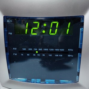 LED radio clock electro-magnetic wave clock LED display alarm sound snooze function sleep function XXR07-SY radio silver color CLOCK