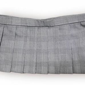 【e204】丈25制服スカート チェックプリーツ JKコスプレ衣装 マイクロミニ の画像1