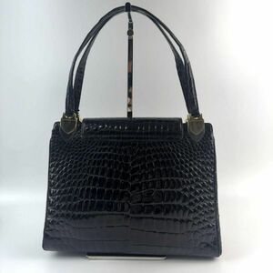 [ первоклассный товар ]MODELL ROYAL модель Royal ручная сумочка сияющий крокодил настоящий черный kowani кожа черный чёрный 1 иен 