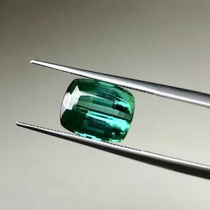 L04-0049 ソーティング付き☆天然トルマリンルース 3.713ct ( トルマリンtourmaline ルース 宝石 裸石 グリーン jewelry )の画像1