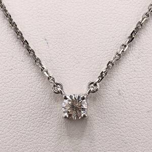 E05-1402☆ TASAKI☆ダイヤモンドネックレス 4.8g 0.41ct Pt900 ( タサキ diamond necklace jewelry )