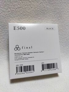 final e500 イヤホン カナル型