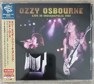 帯付【国内CD】OZZY OSBOURNE オジー・オズボーン LIVE IN INDIANA 1981 KING BISCUIT FLOWER HOUR IACD11291