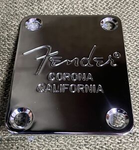 【新品】Fender フェンダー ネックプレート クローム