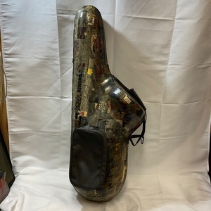 u54536 used tenor sax for semi-hard case paint *ko Large . processing equipped junk treatment 