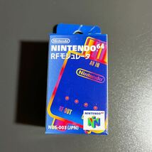 【新品未開封】RFモジュレータ NINTENDO64専用 純正 N64 RF Modulator NUS-003 Adapter OEM NEW _画像1