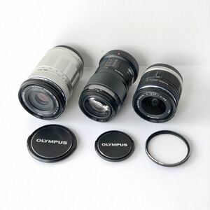 [ Junk ] Olympus /OLYMPUS lens 3 piece set M.ZUIKO DIGITAL 40-150mm*DIGITAL ED 60mm*DIGITAL 9-18mm