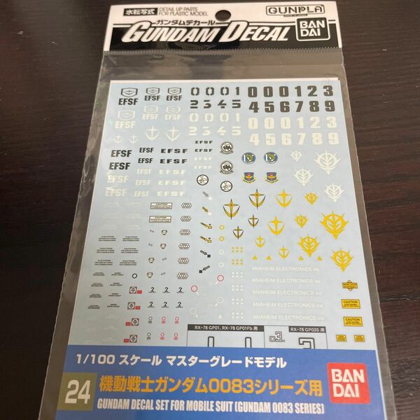 1/100 ガンダムデカール ガンダム0083シリーズ用 No24