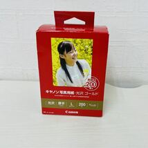 ★未使用品★ 光沢 ゴールド Canon 写真用紙 L判 キャノン写真用紙 200枚入り IH_画像1