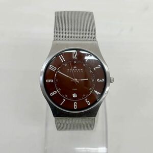 176 SKAGEN スカーゲン 腕時計 レディース腕時計 メンズ腕時計 ブラウン ウォッチ Denmarkカレンダー 233XLSSD KH