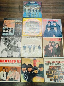 ビートルズ LP レコード 10枚セット まとめ売り THE BEATLES 洋楽 音楽 REVOLVER HELP! A Hard Day’s Night まとめて Apple RECORDS SC