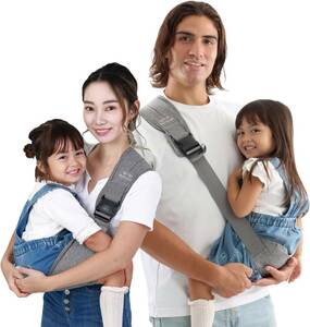 [ работник по уходу за детьми рекомендация ]W'hip супер-легкий compact 140g Second слинг-переноска упаковочный пакет есть ( серый ) простой плечо .. sling поясница ...~20k