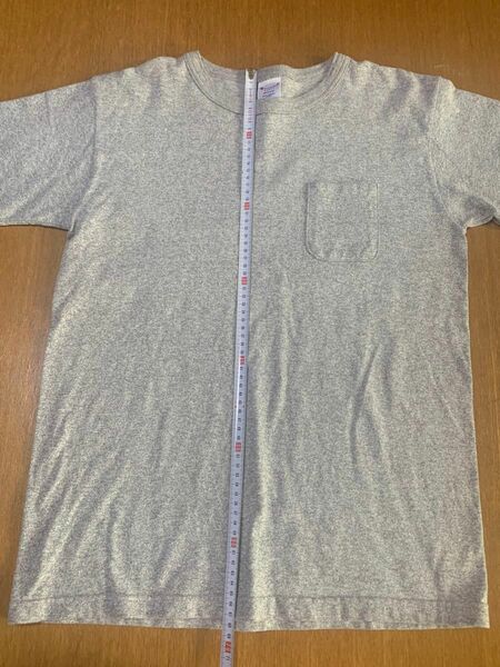 Tシャツ グレー 半袖 半袖Tシャツ　チャンピオン　M T1011 USA製　ポケットTシャツ