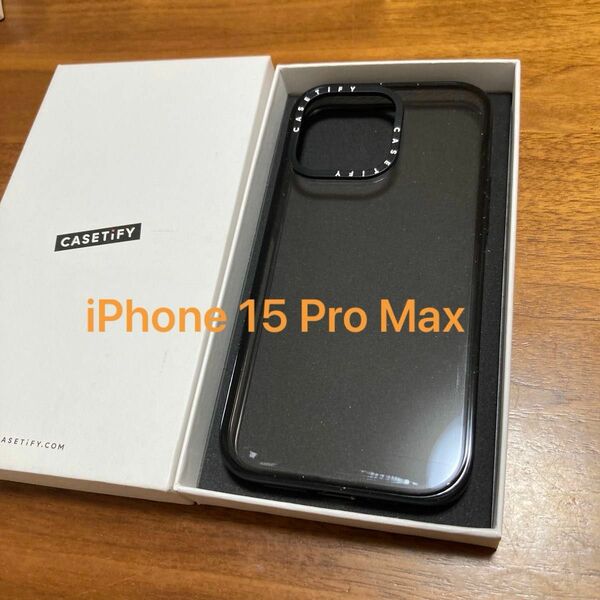 CASETiFY インパクト iPhone 15 Pro Max ケース クリア ブラック