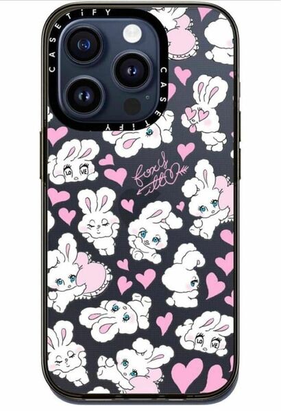 CASETiFY コンパクト iPhone 15 Pro ケースSweetheart Mix - クリア ブラック