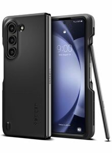 Spigen Galaxy Z Fold5 ケース Sペン収納 シン・フィットP ACS06209 (ブラック)