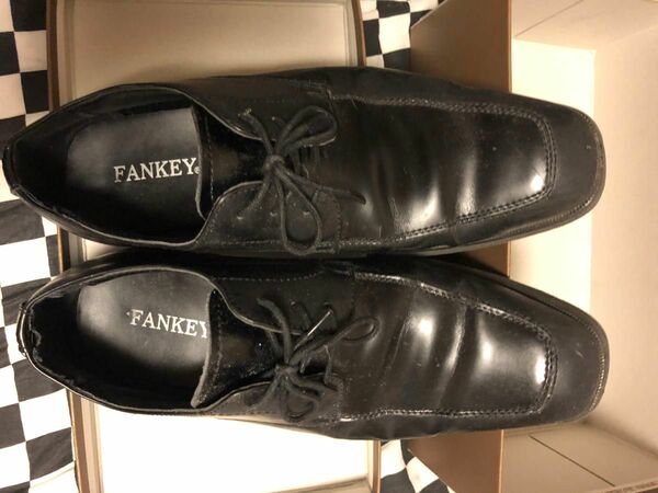 fankey メンズ 革靴 26cm