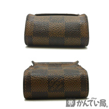 19504 LOUIS VUITTON【ルイ・ヴィトン】N63024 ダミエ エベヌ エテュイ・シガレットケース タバコケース PVCコーティングキャンバス_画像4